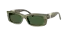 Tiffany & Co . 54mm Rectangular Sunglasses In Green