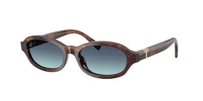 Tiffany & Co . Frau Sunglass Tf4270u In Azurblau Verlauf Blau