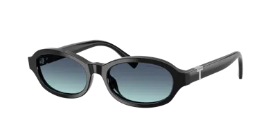 Tiffany & Co . Frau Sunglass Tf4270u In Azurblau Verlauf Blau