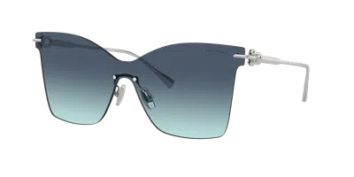 . 143mm Gradient Rimless Butterfly Shield Sunglasses In Blue from SmartBuyGlasses