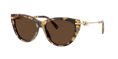 Tiffany & Co . Woman Sunglasses Tf4253f In Brown