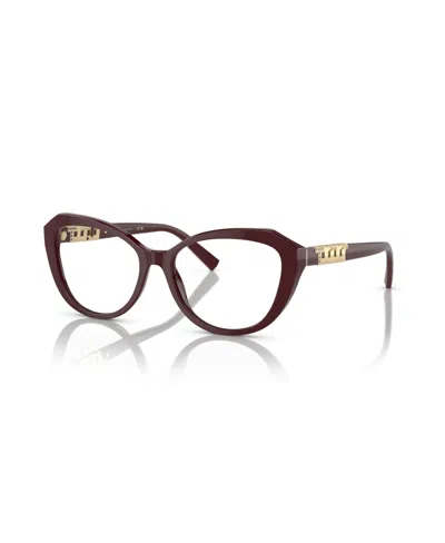 Tiffany & Co Women's Cat Eye Eyeglasses, Tf2241b In Burgundy
