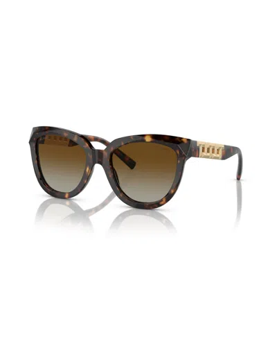 Tiffany & Co Women's Polarized Sunglasses, Tf4215f In Havana