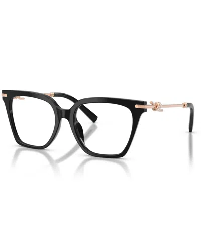 Tiffany & Co Women's Square Eyeglasses, Tf2284b In Black