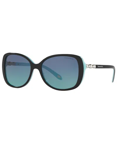 Tiffany & Co Tf4121b Square-frame Acetate Sunglasses In Tiffany Blue Gradient