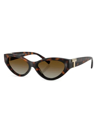 Tiffany & Co Women's Tiffany T 54mm Cat-eye Sunglasses In Pattern
