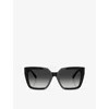 Tiffany & Co Womens Black Tf4235 Square-frame Acetate Sunglasses