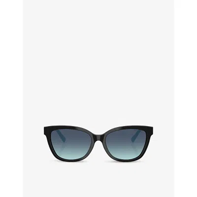 Tiffany & Co Womens Black Tf4237b Cat-eye Acetate Sunglasses