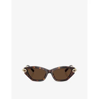 Tiffany & Co Womens Brown Tf4231u Cat-eye Acetate Sunglasses