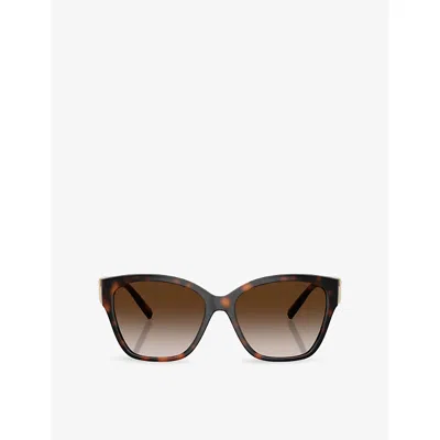 Tiffany & Co Womens  Tf4254u Square-frame Acetate Sunglasses In Brown