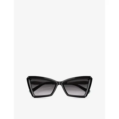 Tiffany & Co Womens  Tf4203 Cat Eye-frame Acetate Sunglasses In Black
