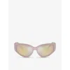 Tiffany & Co Tf4217 Irregular-frame Acetate Sunglasses In Pink