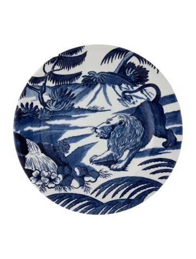 Pre-owned Tiffany & Co X Johnson Brothers Menagerie Plate In Blue