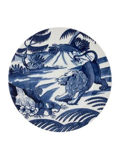 Pre-owned Tiffany & Co X Johnson Brothers Menagerie Plate In Blue
