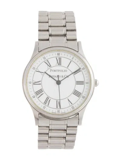 Pre-owned Tiffany & Co X Portfolio Watch, 33mm In Multicolor