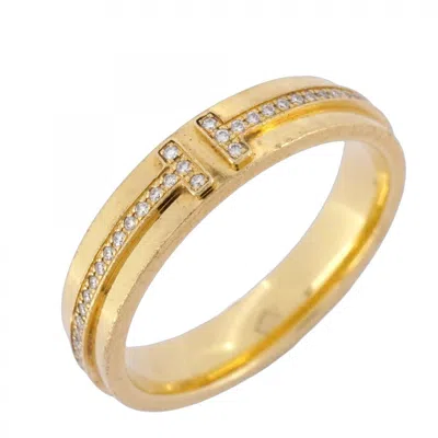 Pre-owned Tiffany & Co Yellow Gold (18k) Band Ring () In Multi