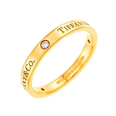 Pre-owned Tiffany & Co Yellow Gold (18k) Band Ring () In Multi