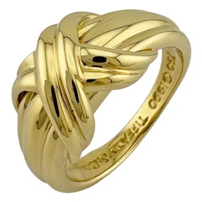 Pre-owned Tiffany & Co Yellow Gold (18k) Band Ring () In Multi