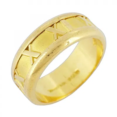 Pre-owned Tiffany & Co Yellow Gold (18k) Band Ring () In Multi