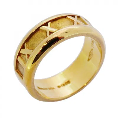 Pre-owned Tiffany & Co Yellow Gold (18k) Band Ring () In Multi