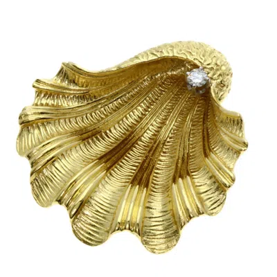 Pre-owned Tiffany & Co Yellow Gold (18k) Brooch () In Multi