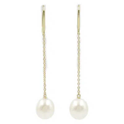 Pre-owned Tiffany & Co Yellow Gold (18k) Drop Earrings () In White