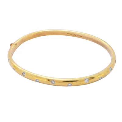 Pre-owned Tiffany & Co Yellow Gold (18k) Platinum 950 Bangle () In Multi