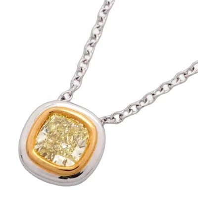 Pre-owned Tiffany & Co Yellow Gold (18k) Platinum 950 Necklace () In Multi