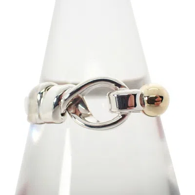 Pre-owned Tiffany & Co Yellow Gold (18k) Sterling 925 Band Ring () In Multi