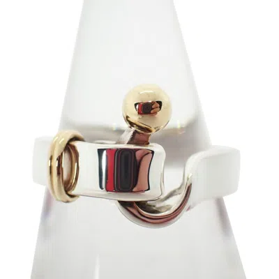 Pre-owned Tiffany & Co Yellow Gold (18k) Sterling 925 Band Ring () In Multi