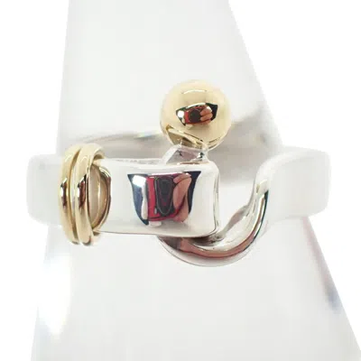 Pre-owned Tiffany & Co Yellow Gold (18k) Sterling 925 Band Ring () In Multi