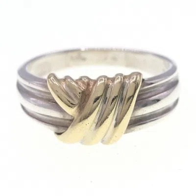 Pre-owned Tiffany & Co Yellow Gold (18k) Sterling 925 Band Ring () In Multi