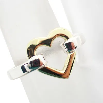 Pre-owned Tiffany & Co Yellow Gold (18k) Sterling 925 Band Ring () In Multi