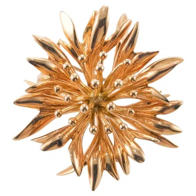 Pre-owned Tiffany & Co Yellow Gold Flower Brooch
