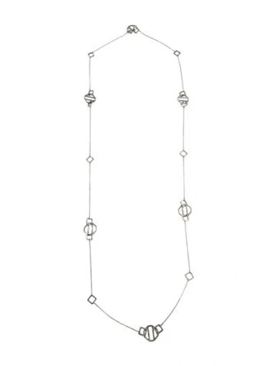 Pre-owned Tiffany & Co Zellige Station Necklace, 39" In Multi