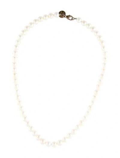 Pre-owned Tiffany & Co Ziegfeld Pearl Strand Necklace, 16" In Multi