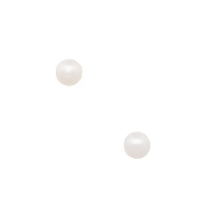 Tiffany & Co . Ziegfeld Sterling Silver Pearl Stud Earrings