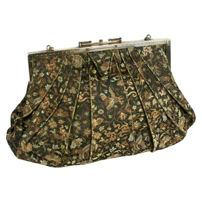 Pre-owned Tiffany & Co Tiffany And Company Art Deco Chinese Brocade Evening Bag In Black