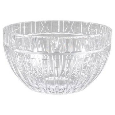 Pre-owned Tiffany & Co Mpany Mid-century Cut Crystal Centerpiece Atlas Bowl In Gray