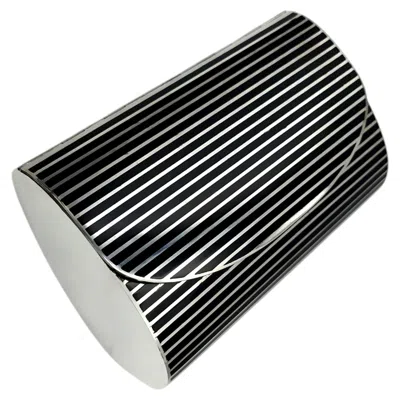 Pre-owned Tiffany & Co .new York Evening Bag Enamel Sterling Silver Made By Salimbeni In Black