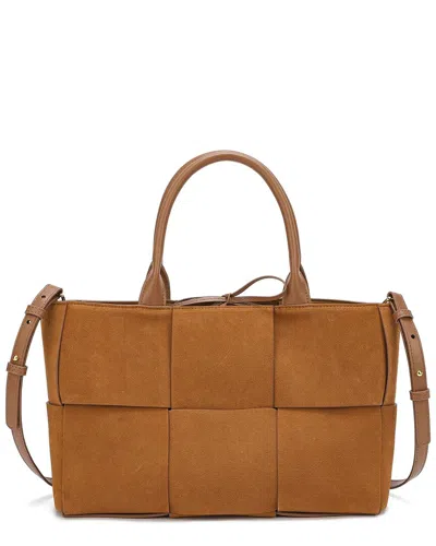 Tiffany & Fred Genuine Leather Tote In Brown