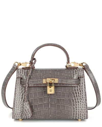 TIFFANY & FRED PARIS TIFFANY & FRED PARIS ALLIGATOR-EMBOSSED LEATHER CROSSBODY