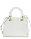 Tiffany & Fred Paris Alligator-embossed Leather Satchel