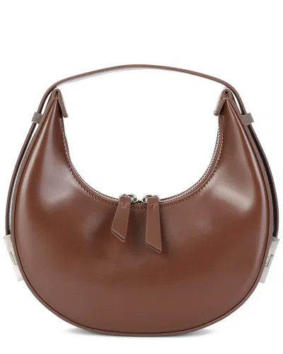 Tiffany & Fred Paris Calfskin Leather Hobo Bag In Brown
