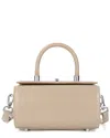 Tiffany & Fred Paris Calfskin Leather Rectangular Top-handle Bag In Sand