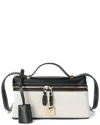 Tiffany & Fred Paris Canvas & Leather Crossbody In Black