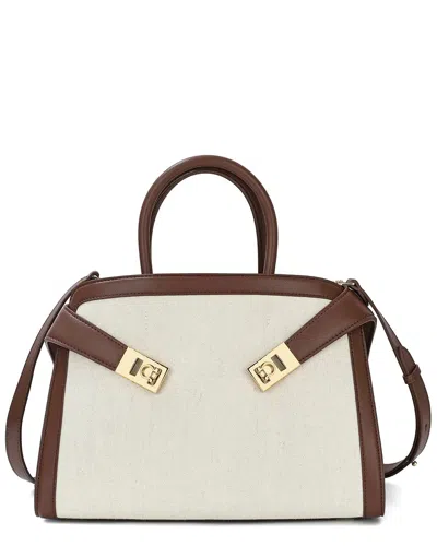Tiffany & Fred Paris Canvas & Leather Satchel