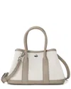 Tiffany & Fred Paris Canvas & Leather Satchel In Brown