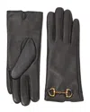 Tiffany & Fred Paris Cashmere-lined Leather Gloves In Black