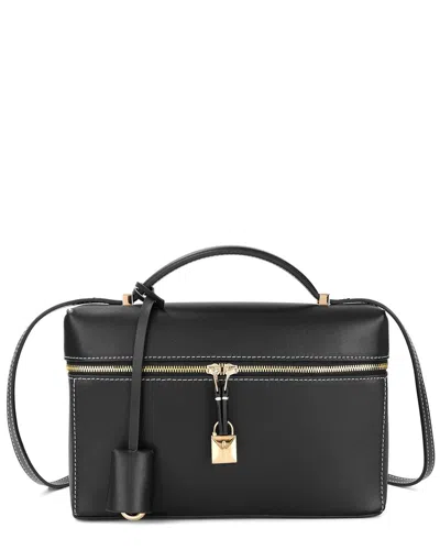 Tiffany & Fred Paris Chic Lockbox Leather Shoulder Bag